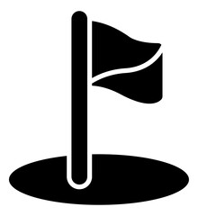 Black Silhouette Football Corner Flag Icon © Akhmad Nur Fahrozi