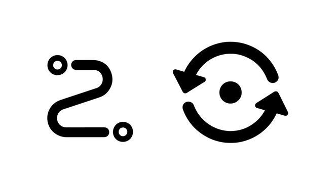 Process flow and cycle rotation cycle progress icons for business or software workflows