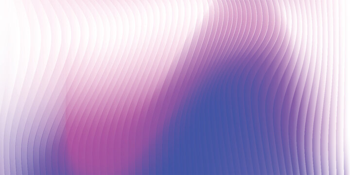 Abstract background gradient purple blue combination, shiny liquid with stripes effect. Refraction of wavy striped glass.