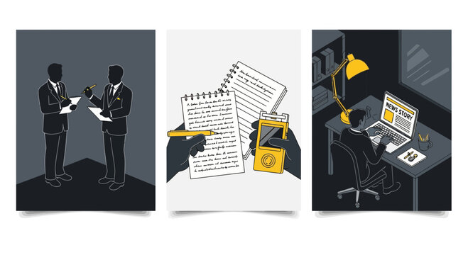 Professional Journalist Workflow from Interview to News Writing