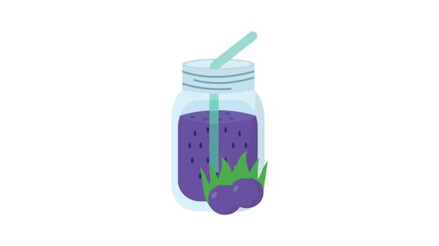 Blueberry Juice Animation