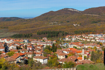 Obraz premium Autumn view of Belogradchik Rocks, Bulgaria