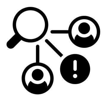 competitive analysis glyph icon