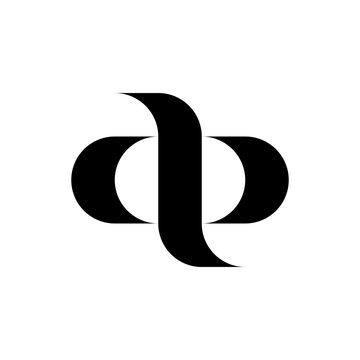 Letter AP ambigram monogram logo