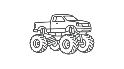 Large Monster Truck with Big Wheels. © Ahmad