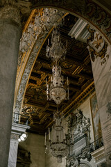 Naklejka premium Church Chandelier Rome 