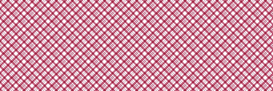 Vivid crimson red seamless argyle diamond pattern layout. A bold geometric plaid check grid background is perfect for festive christmas gift wraps.