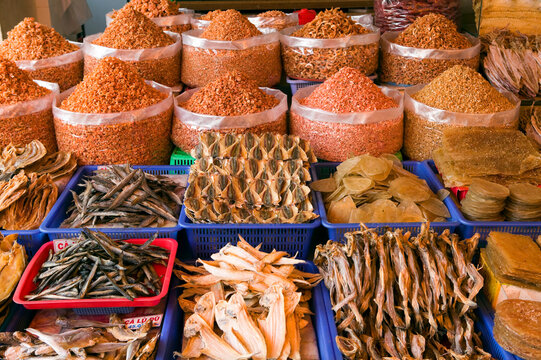 Dried Seafood Market in Ho Chi Minh City, Vietnam