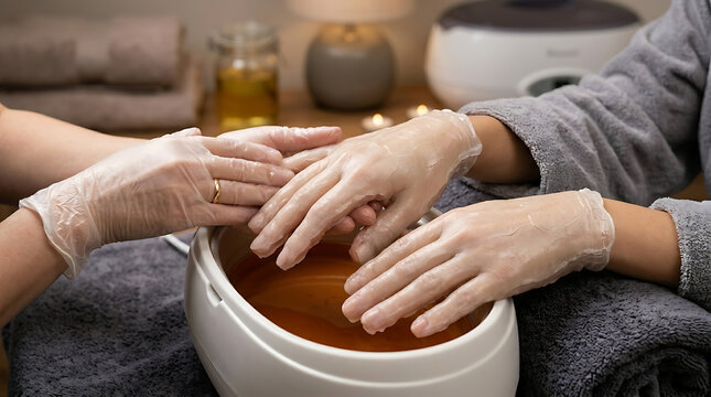 Professional Paraffin Wax Hand Treatment for Spa & Salon Services | Moisturizing Skin Care & Manicure Prep