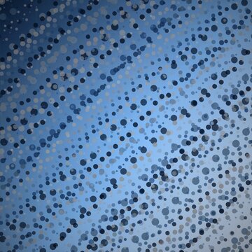 Seamless blue polka dot pattern background