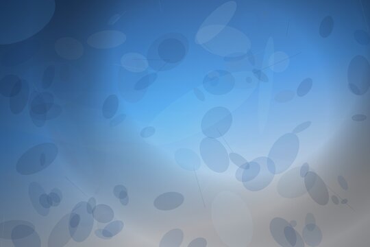 Abstract blue bokeh background with soft light circles