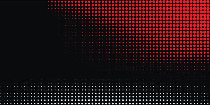 Creative halftone on white background. Vector dots glitter or halftone glitter pattern texture Pop Art Style Background. vector grunge arts red grunge Vector illustration art