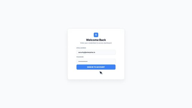 Security Lockout Due To Multiple Failed Login Validation Attempts Screen Animation
