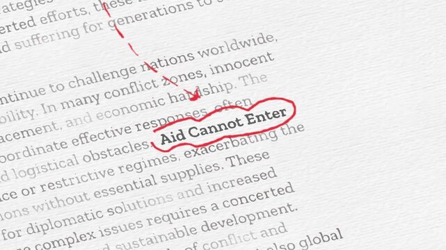 War Impact Typography Animation &ndash; Humanitarian Crisis, Conflict and Global Division