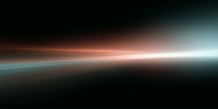 Abstract blue background with glowing rays and energy light wave design