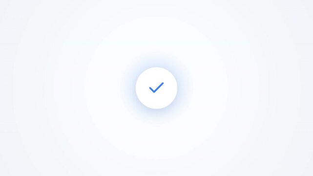 Minimalist Animated Cart to Success Checkmark Icon Transition for E-commerce Interface User Experience