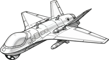 Close up of a futuristic high speed train nose vector illustration © Vhya