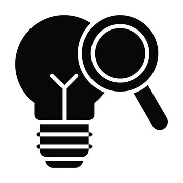 Search Creative Idea Icon. 