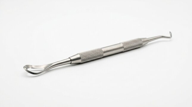Wound Debridement Tool on White Background &ndash; Wound Care Surgical Instrument Concept