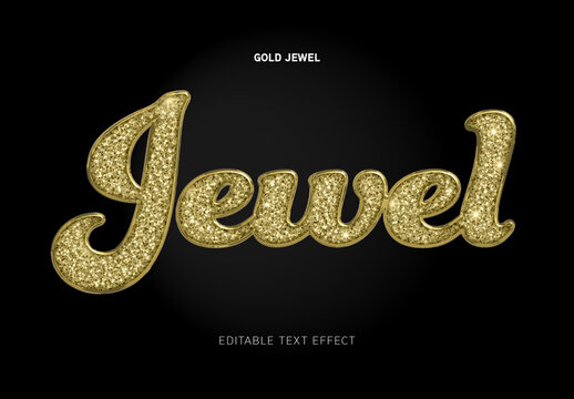 Gold Jewel Text Effect
