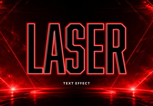Laser Text Effect