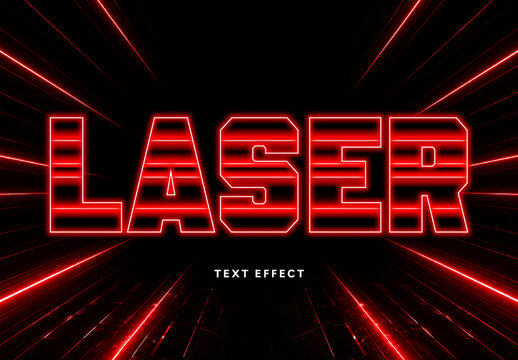 Laser Text Effect