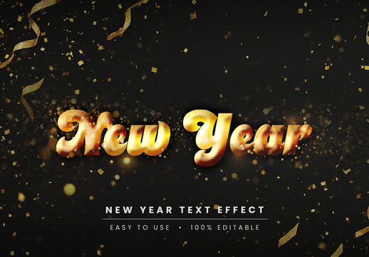 New Year Text Effect