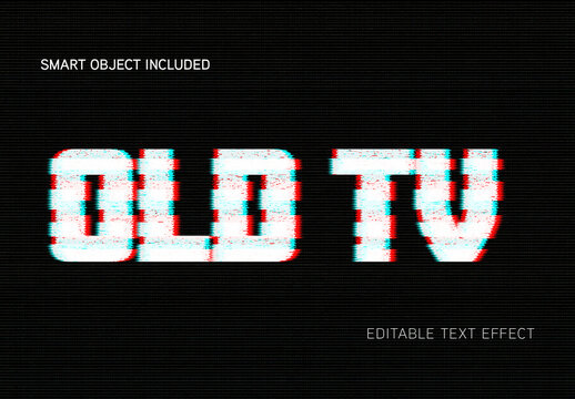 Old TV Text Effect