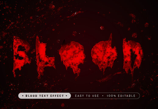 Blood Text Effect