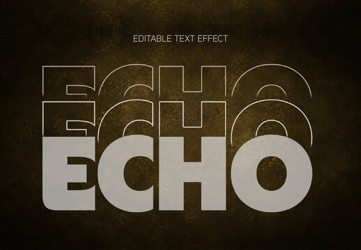 Echo Text Effect