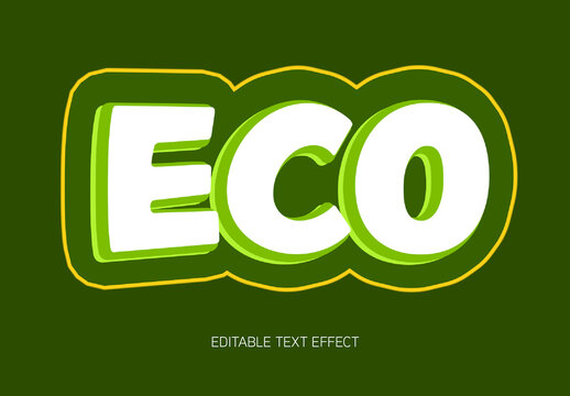 Eco Text Effect