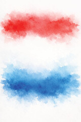 Obraz premium watercolor clean red and white color background