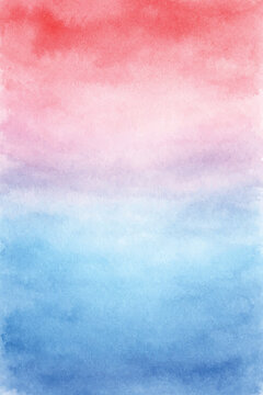 red blue gradient watercolor background