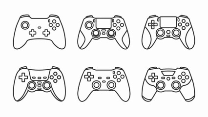 Gaming Controller Icons: Video Game Joysticks Collection © Dedu
