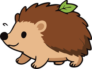 hedgehog and leaf © Cocacocom