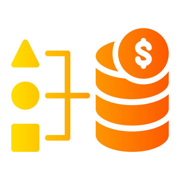 data warehouse gradient icon