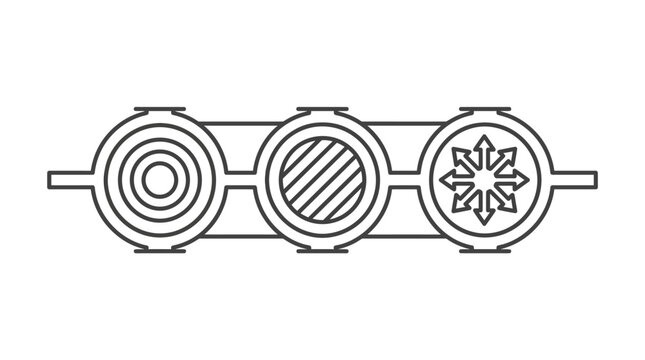 Horizontal traffic signal with three circular lights icon.