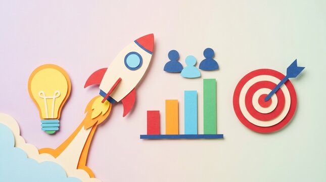Business Growth and Success Concept Illustration