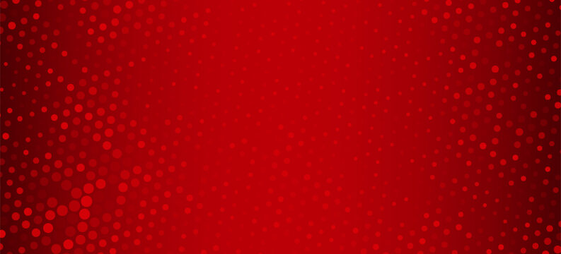 Dot red pattern screen led light gradient texture background. Abstract technology big data digital background. 3d rendering.