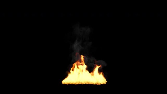 Looping dense real fire, 4k 24p with alpha channel, its opacity makes it stand out in bright scenes, since it's a loop, you can make whatever duration you'd like