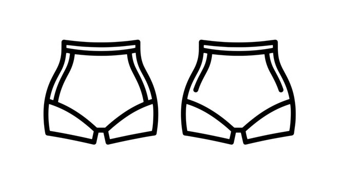 Human pelvis bone structure icons with skeleton, structure