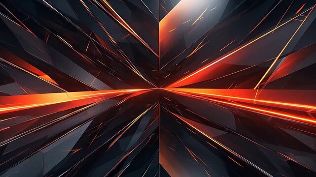 Digital amber light beam linear abstract background