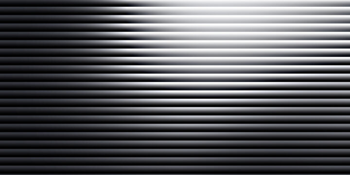 Abstract background of horizontal dark grey ribbed texture with background
