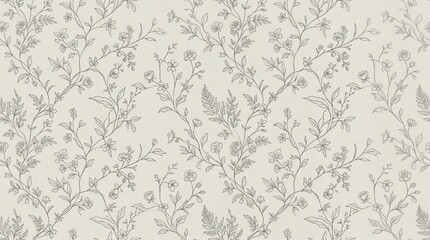 Fototapeta premium Elegant Floral Branch Pattern Background Texture.
