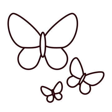Yellow Butterflies Magical Realism Colombia Concept Vector Illustration
