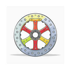 Obraz premium Flat design gear mechanism vector