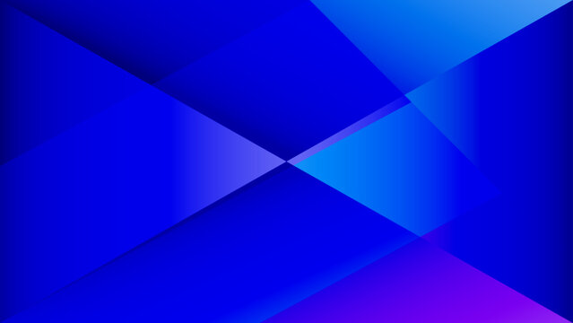 Blue abstract geometric triangle pattern wallpaper with digital vector shapes and light texture design. Blue color combination cut with diagonal line.