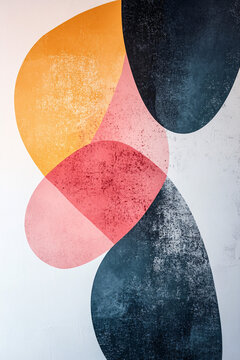 Abstract Art - Modern Painting with Colorful Geometric Shapes