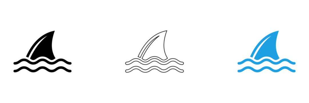 Surfboard sailing over ocean waves icon isolated on transparent background, Vector