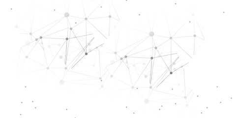 Abstract Network Connection Background with Polygonal Lines and Connected Dots Technology Vector EPS 10 © MEDIA